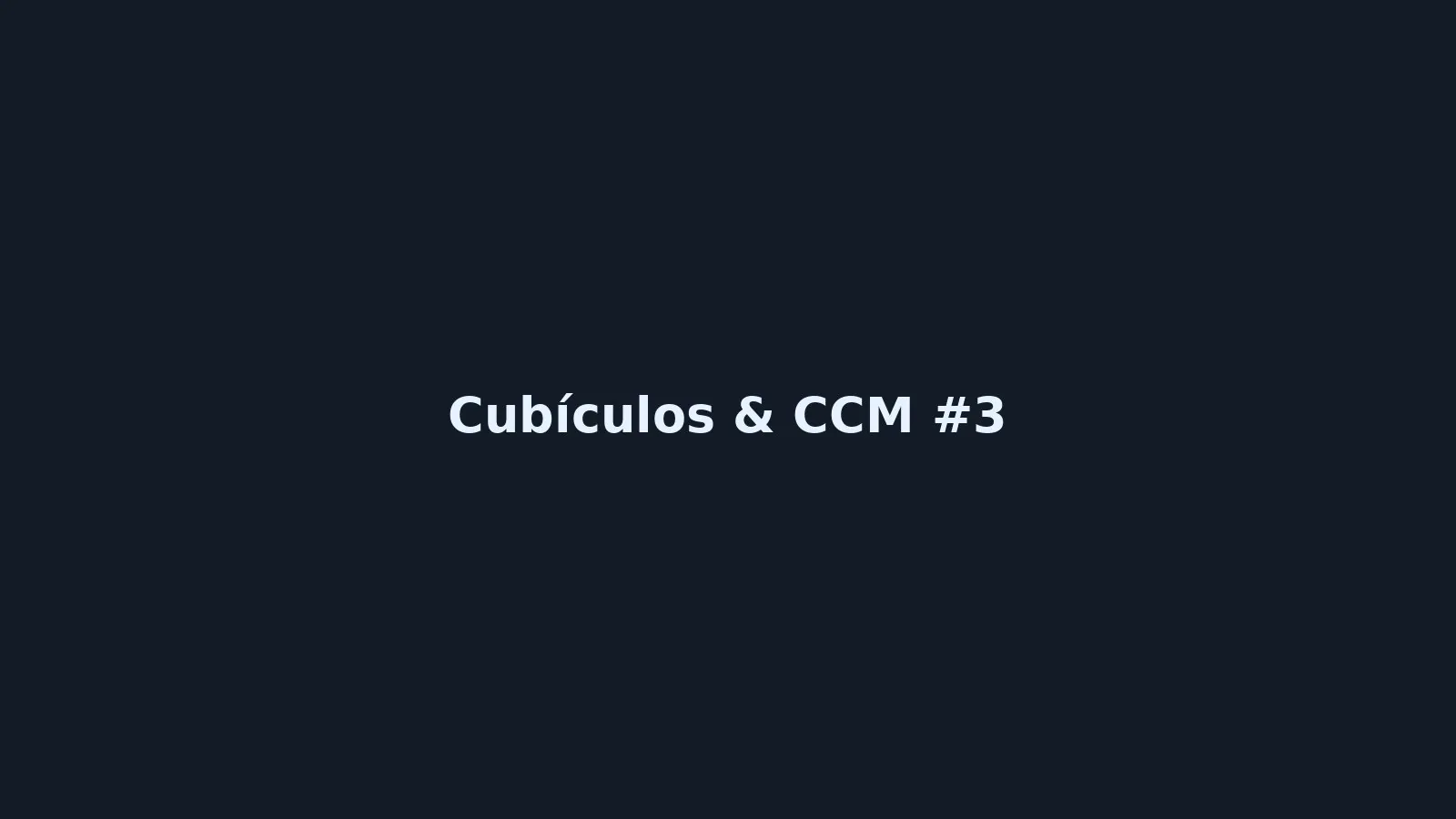 Cubículos & CCM